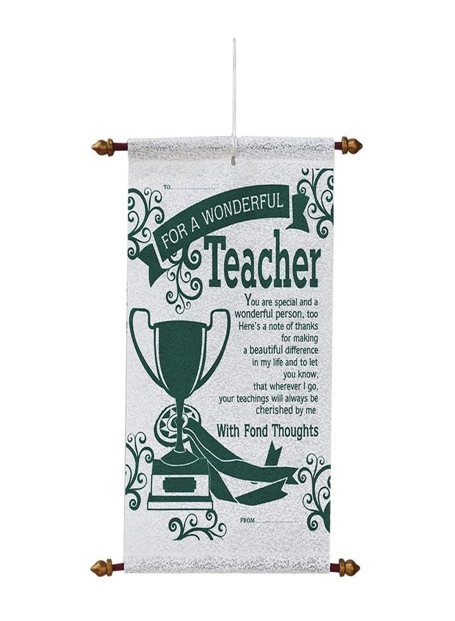 Natali Traders Teacher's Day Gift for Teacher - Teacher Scroll Card - Birthday Gift for Teacher - Farewell Gift for Teachers - Teacher's Day Special - Image 1